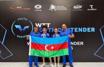 Azərbaycanın stolüstü tennisçiləri beynəlxalq turnirdə bürünc medal qazanıblar