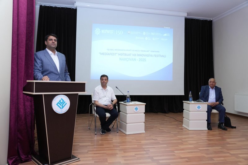 Naxçıvanda “MEDİAFEST-2025” çərçivəsində media tədqiqatçıları NDU-da müəllim və tələbələrlə görüşüb -