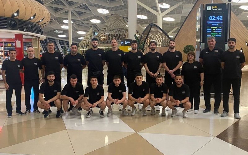 Azərbaycan millisi Gümüş Avropa Liqasının oyunları üçün İsveçə yollanıb