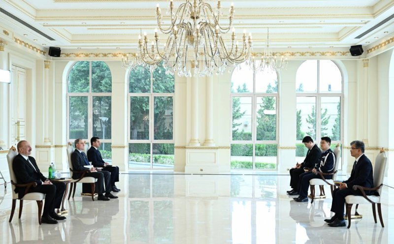 İlham Əliyev Kımqu Kanqın etimadnaməsini qəbul edib -