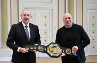 İlham Əliyev UFC-nin prezidentini qəbul edib -