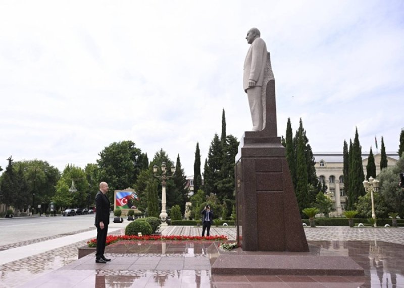 İlham Əliyev Yevlaxa səfər edib