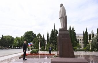 İlham Əliyev Yevlaxa səfər edib