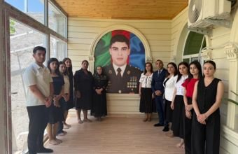 Komitənin kollektivi şəhid ailəsini ziyarət edib -