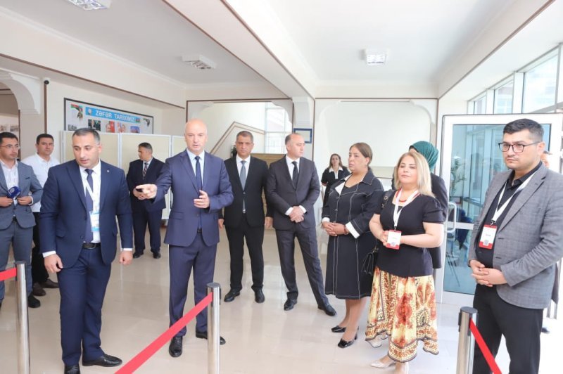 Naxçıvanda sertifikatlaşdırma prosesinin keçirildiyi İmtahan Mərkəzinə infotur təşkil olunub -
