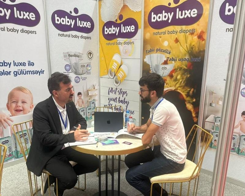 Naxçıvanın Baby Luxe yerli uşaq bezi markası sərgidə nümayiş olundu