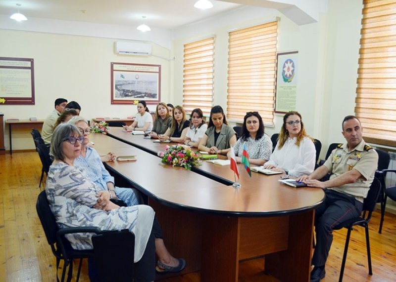 Polşa nümayəndə heyəti Hərbi İnstitutda olub