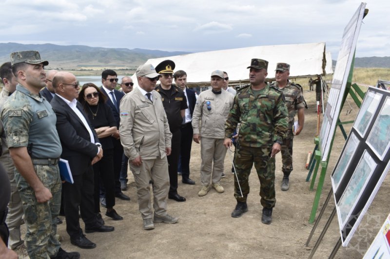Xankəndi şəhərində Minalardan və partlamamış hərbi sursatlardan təmizləmə üzrə İşçi qrupun iclası keçirilib