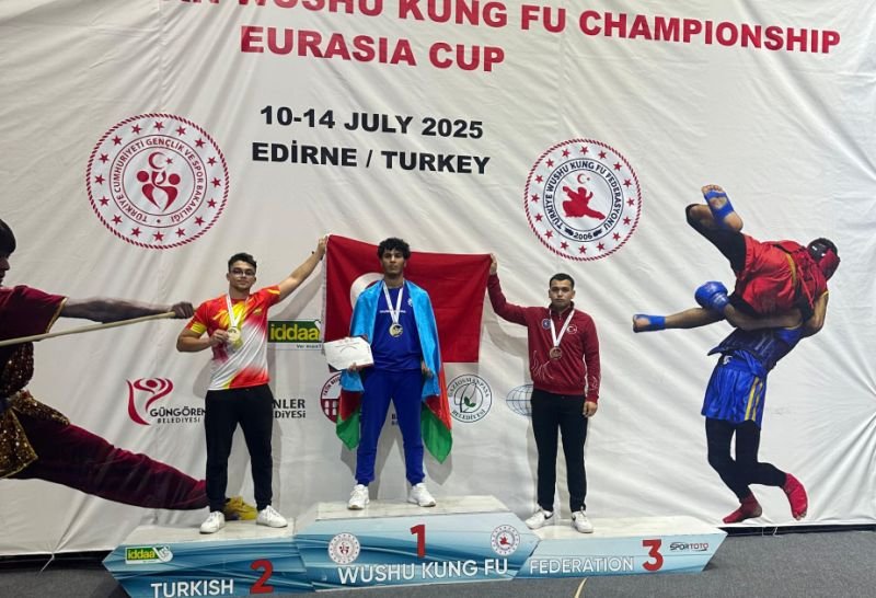 Azərbaycan idmançısı Türkiyədə qızıl medal qazanıb