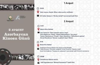 Azərbaycan Kinosu Günü silsilə tədbirlərlə qeyd olunacaq