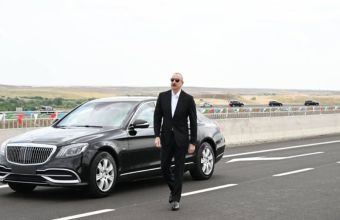 İlham Əliyev Əhmədbəyli-Füzuli-Şuşa yolunun açılışında iştirak edib -