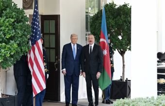 Donald Trampla İlham Əliyevin görüşü başlayıb -