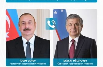 İlham Əliyev Şavkat Mirziyoyevə zəng edib