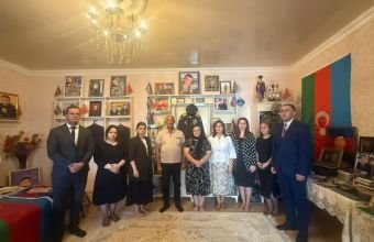 Komitənin kollektivi şəhid ailəsini ziyarət edib -