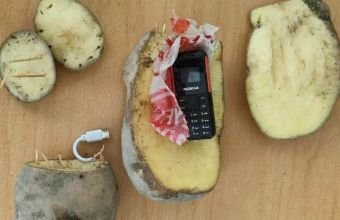 Təcridxanaya kartofun içərisində telefon keçirməyə çalışan şəxs tutulub
