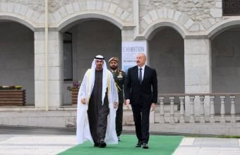 Birləşmiş Ərəb Əmirliklərinin Prezidentinin Şuşada rəsmi qarşılanma mərasimi olub -