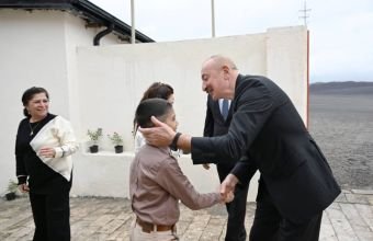 İlham Əliyev Xocavənd rayonunun Sos kəndində olub -