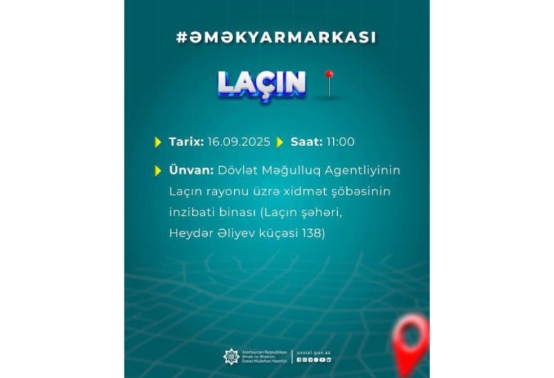Laçında əmək yarmarkası keçiriləcək