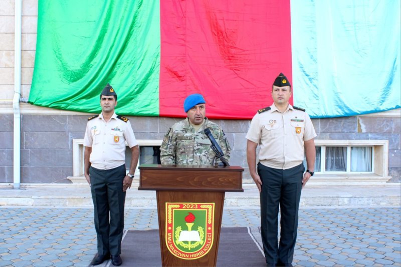Naxçıvan Hərbi Kollecində Bilik Günü və Hərbi Andiçmə mərasimi keçirilib -