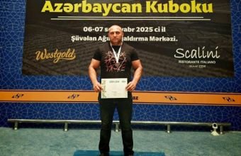 Naxçıvanlı idmançı ölkə kubokunun mükafatçısı olub