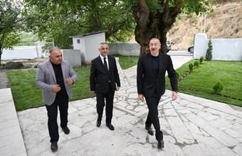 Prezident Xocalı rayonunun Şuşakənd kəndində olub -