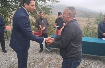 Seyidbəyli kəndinə köçən ailələrə mənzillərin açarları təqdim olunub -