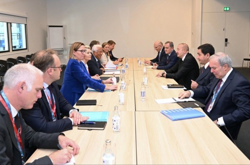 Azərbaycan Prezidenti Antonio Koşta və Ursula Fon der Lyayen ilə görüşüb