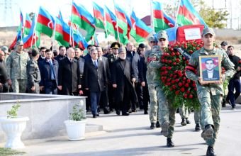 Birinci Qarabağ müharibəsinin şəhidi Elçin Quliyev dəfn edilib -