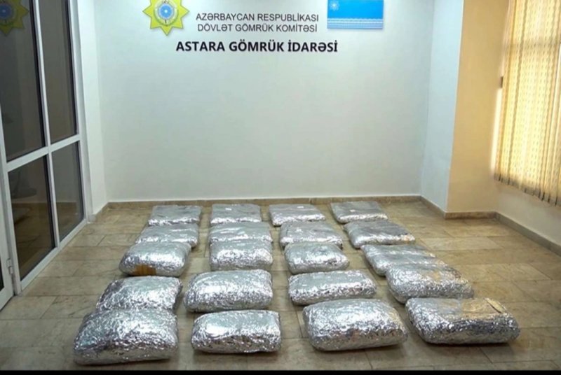 "Çay" yükünün içərisində 105 kiloqramdan artıq narkotik vasitə aşkar edilib