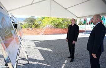 Cəbrayıl şəhərində ikinci və üçüncü yaşayış komplekslərinin təməli qoyulub -