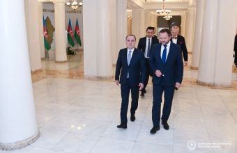 Ceyhun Bayramov estoniyalı həmkarı Marqus Tsaxna ilə görüşüb -