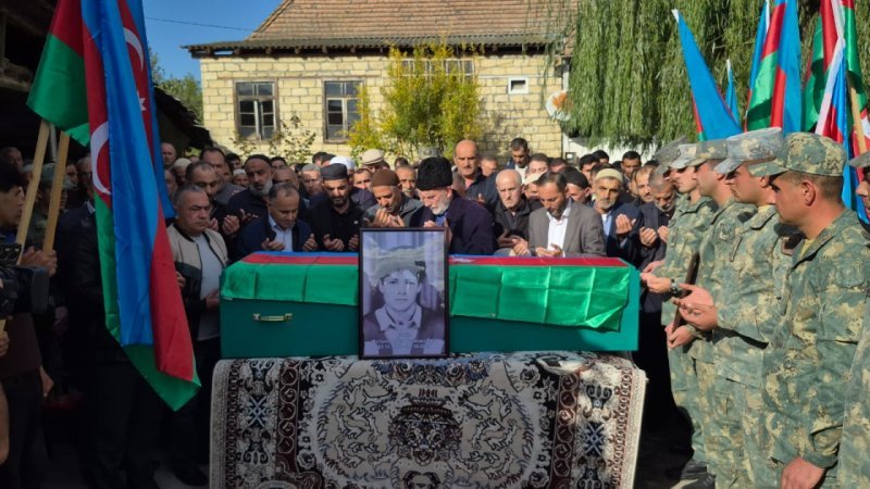 İtkin şəhid Aydın Nuruyev Göyçayda dəfn edilib