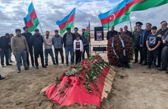 İtkin şəhid Fikrət Əzizov Qaradağ rayonunda dəfn edilib