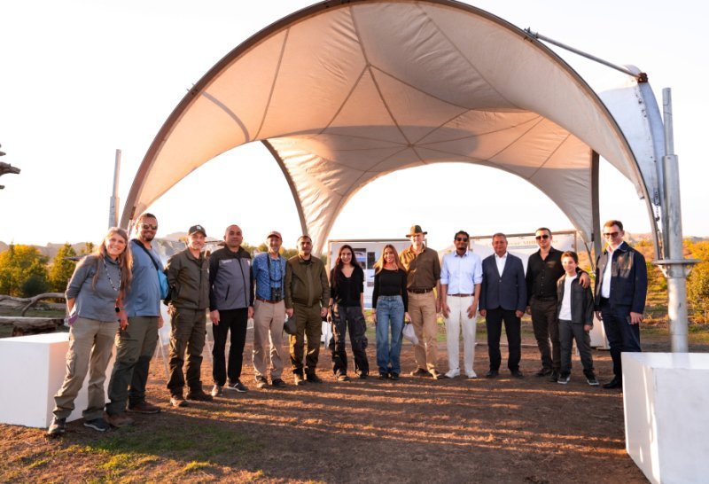 Leyla Əliyeva və Arzu Əliyeva Qax rayonunda Axar-Baxar Milli Parkının açılış mərasimində iştirak ediblər