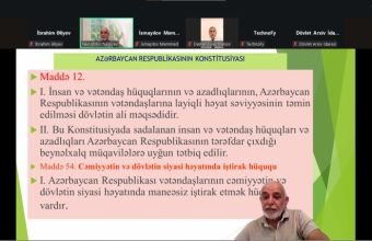 Naxçıvanda dövlət qulluqçuları üçün “Dövlət qulluğuna dair qanunvericilik və onun tətbiqi” mövzusunda vebinar keçirilib -