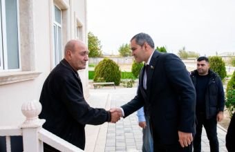 Qəzənfər Abdullayev Culfa rayon Kırna kənd sakinləri ilə görüşüb -