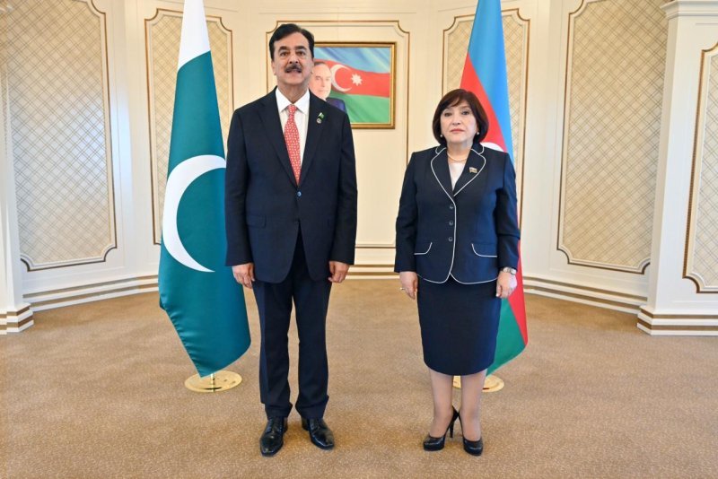 Sahibə Qafarova Pakistan Senatının sədri ilə görüşüb