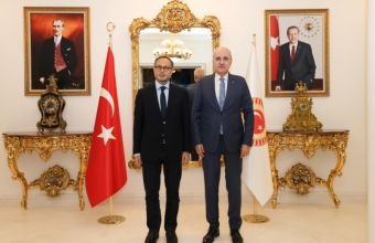 Türkiyə Parlamentinin sədri TÜRKPA-nın Baş katibi ilə görüşüb