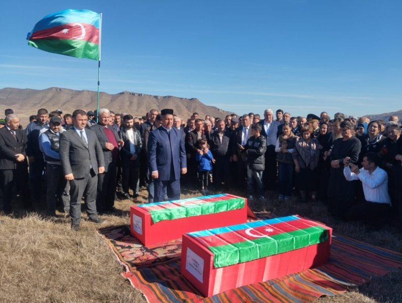 Xocalıda Birinci Qarabağ müharibəsinin iki itkin şəhidi dəfn edilib -