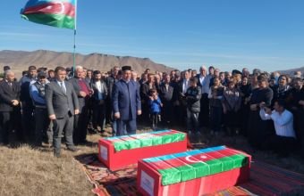 Xocalıda Birinci Qarabağ müharibəsinin iki itkin şəhidi dəfn edilib -