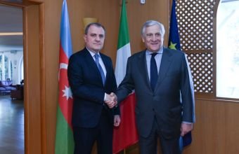 Ceyhun Bayramov Antonio Tayani ilə görüşüb