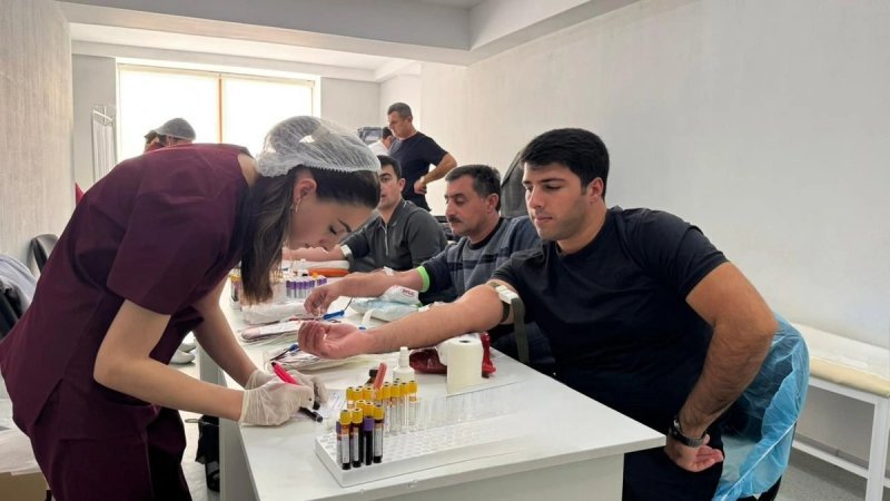 Laçında könüllü qanvermə aksiyası keçirilib