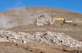 Laçının Qorçu qəsəbəsində söküntü işləri başlayıb