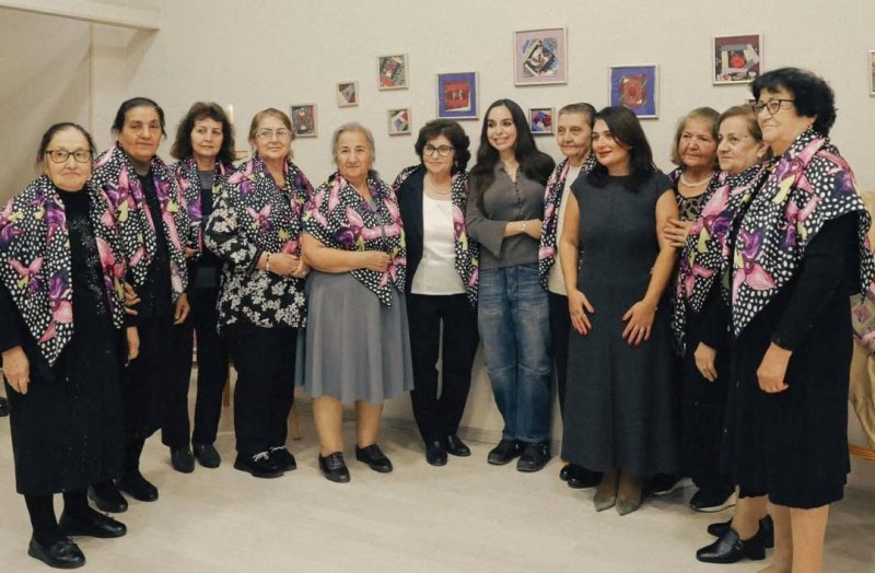 Leyla Əliyeva Mingəçevirdəki "Yaşa" mərkəzindən paylaşım edib