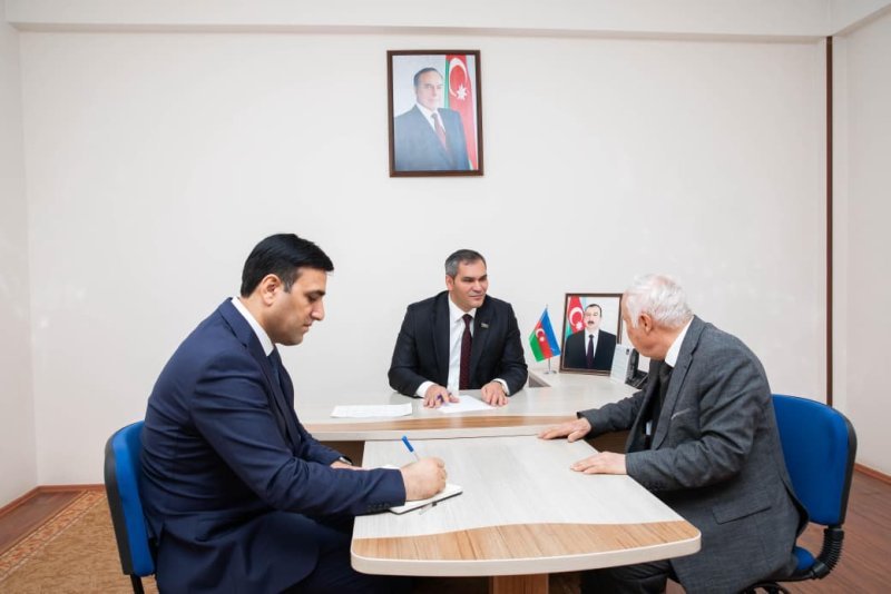 Qəzənfər Abdullayev Culfa rayon Əbrəqunus kənd sakinləri ilə görüşüb -