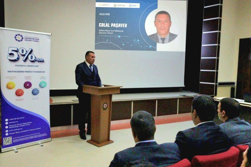 Şahbuz rayonunda sahibkarlarla görüş keçirilib -