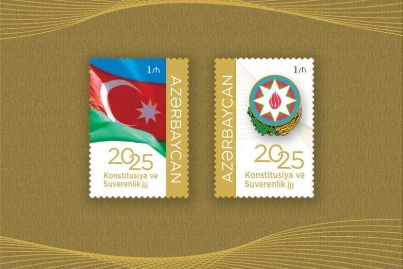 Azərbaycanda "Konstitusiya və Suverenlik İli"nə həsr olunmuş poçt markası buraxılıb