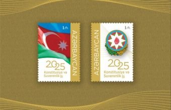 Azərbaycanda "Konstitusiya və Suverenlik İli"nə həsr olunmuş poçt markası buraxılıb