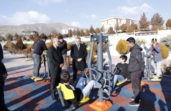 Babək və Şahbuzda açıq hava idman qurğuları istifadəyə verilib -