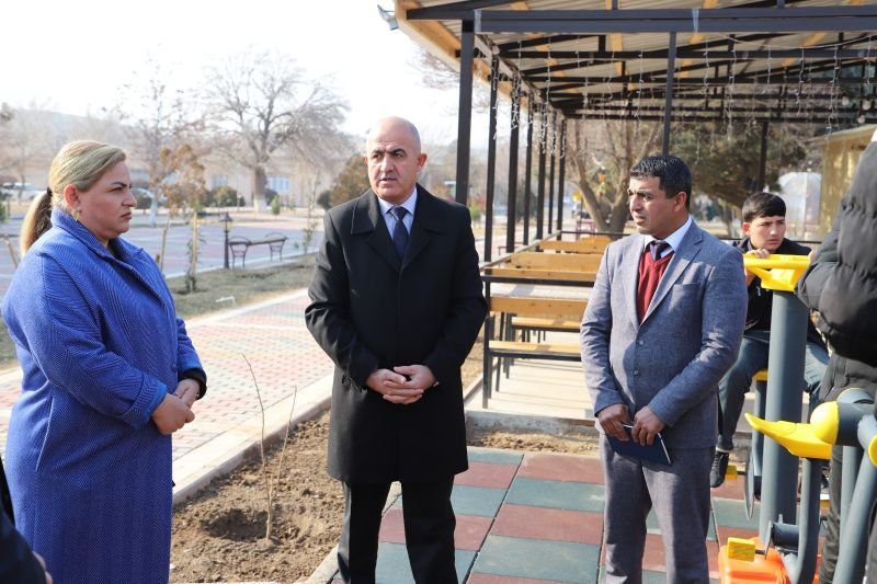 Culfa şəhərində açıq hava idman qurğuları istifadəyə verilib -